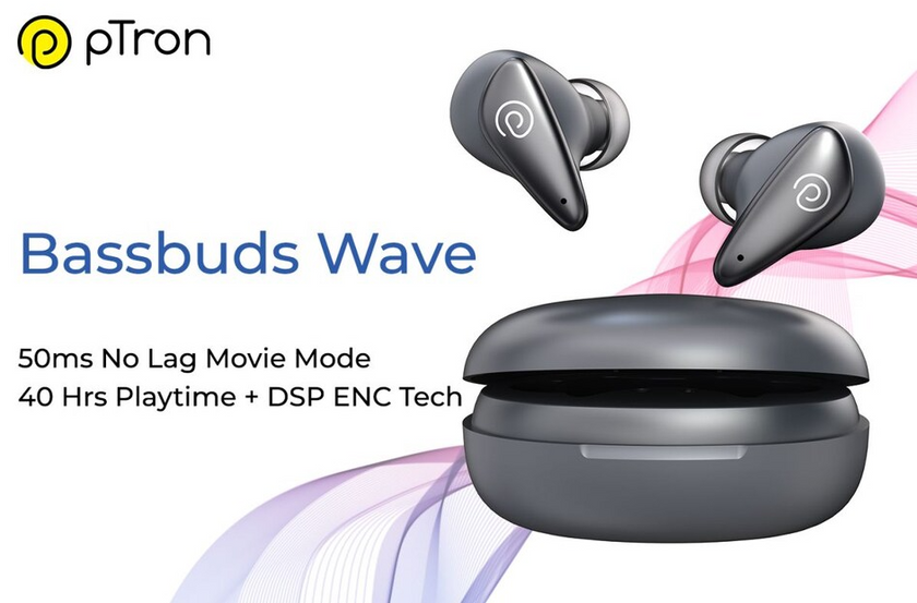 Ptron Bassbuds Wave With 40 Hours of Playtime, USB Type-C Fast Charging Launched In India