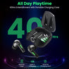 pTron Bassbuds B51 Gaming In-Ear TWS Earbuds, 50ms Low Gaming Latency, 40H Playtime, Dual Mic with ENC for Clear Calls, Bluetooth 5.1, Deep Bass & IPX4 (Black)