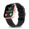 pTron Force X12N Bluetooth Calling Smartwatch, 1.85" Full Touch Display, Heart Rate Check, Watch Faces, Voice Assistance, Inbuilt Games, 5 Days Battery & IP68 Waterproof (Black & Gold)