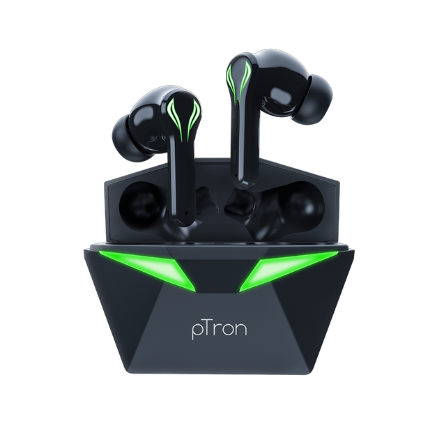 pTron Basspods Quest TWS Earbuds (Black)
