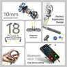 pTron Tangentbeat in Ear Bluetooth 5.0 Wireless Headphones with HD Mic, Deep Bass, Clear Calls, Dual Device Pairing Wireless Neckband, Fast Charging, Voice Assistant & IPX4 Water Resistant (Green/Grey)