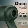 pTron Bassbuds Bliss TWS In-Ear Earbuds with 4 Quadpro Mics, 3D Audioscape, TruTalk ENC Calls, 40H Playtime, 50ms Low-Latency Game/Music Modes, BT5.3 Headphones,Type C Fast Charging & IPX5 (Forest Green)