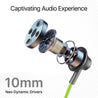 pTron Tangentbeat in Ear Bluetooth 5.0 Wireless Headphones with HD Mic, Deep Bass, Clear Calls, Dual Device Pairing Wireless Neckband, Fast Charging, Voice Assistant & IPX4 Water Resistant (Green/Grey)