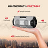 pTron Fusion Rock 16W Portable Bluetooth 5.0 Speaker with Dual Drivers, 6Hrs Playtime, Speaker for Phone/Laptop/Tablets, Aux/TF Card/USB Drive Playback & TWS Function (Silver/Black)