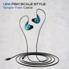 pTron Boom Play X2 In-Ear Type C Wired Headphones with Mic, Ear-Hook Design, 13mm Drivers for Immersive Audio, 1.2m Fish Scale Style Tangle-free Cable, In-line Controls & Wide Compatibility (Blue)