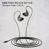pTron Boom Play X2 In-Ear Type C Wired Headphones with Mic, Ear-Hook Design, 13mm Drivers for Immersive Audio, 1.2m Fish Scale Style Tangle-free Cable, In-line Controls & Wide Compatibility (Black)