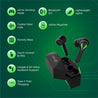 pTron Basspods Quest TWS Earbuds (Black)
