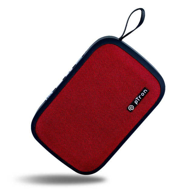 pTron Sonor Evo 5W Mini Bluetooth Speaker with 6Hrs Playtime, Immersive Sound, 40mm Driver, Bluetooth v5.1 with Strong Connectivity, Portable Design, Integrated Music & Call Control (Red)