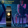 pTron Pulse Fitness Band with Heart Rate Monitor, 0.96” Color Touch Display, IP67 Waterproof, 5-7 Days Run-time, Pedometer, Sleep Monitor, Blood Pressure, Sedentary Remind (Gold & Black)