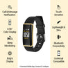 pTron Pulse Fitness Band with Heart Rate Monitor, 0.96” Color Touch Display, IP67 Waterproof, 5-7 Days Run-time, Pedometer, Sleep Monitor, Blood Pressure, Sedentary Remind (Gold & Black)