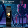 pTron Pulse Fitness Band with Heart Rate Monitor, 0.96” Color Touch Display, IP67 Waterproof, 5-7 Days Run-time, Pedometer, Sleep Monitor, Blood Pressure, Sedentary Remind (Black)