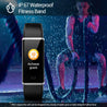 pTron Pulse Fitness Band with Heart Rate Monitor, 0.96” Color Touch Display, IP67 Waterproof, 5-7 Days Run-time, Pedometer, Sleep Monitor, Blood Pressure, Sedentary Remind (Silver & Black)