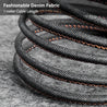 pTron Indigo Type-C USB Cable, 2.1A Fast Charging Denim Cable & 1-Meter Long USB Cable - (Black)