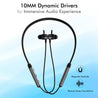 pTron Bluetooth Wireless in Ear Earphones with Mic, 18Hrs Playback, Type-C Fast Charging, Bluetooth 5.0, Deep Bass, Tangent Plus V2, Snug-Fit, Voice Assistance, with mic (Black & Grey)