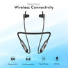 pTron Bluetooth Wireless in Ear Earphones with Mic, 18Hrs Playback, Type-C Fast Charging, Bluetooth 5.0, Deep Bass, Tangent Plus V2, Snug-Fit, Voice Assistance, with mic (Black & Grey)