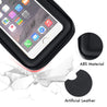 pTron Shock & Dustproof Handlebar Mount ST2B Waterproof Zip Pouch Mobile Phone Holder Case with Touch Screen, 360° Rotation for Bike/Cycle (Black)
