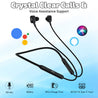 pTron Tangent Duo with 15Hrs Playback, Bluetooth 5.0 Wireless Headphones with Deep Bass, Hi-Fi Stereo Sound, IPX4 Water Resistance, Snug-fit, Voice Assistance, HD Mic & Music & Call Controls (Black)