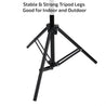 pTron Tabletop Glam Elite Portable 82" Long Stand, Adjustable Mobile Holder, 5Kg Load Capacity, Standard 1/4" Thread, Universal Aluminium Stand for Smartphones (Black)