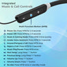 pTron InTunes Pro ENC (Environment Noise Cancellation) Bluetooth 5.2 Wireless Headphones, 24Hrs Playtime, Low Latency, Deep Bass, Crystal Clear Calls, IPX4 Water Resistant & Voice Assistance (Black)