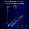 pTron Tangent Jade BT Neckband - Black & Blue
