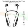 pTron Tangent Duo Bluetooth 5.2 Wireless in-Ear Earphones with Mic,Magnetic Earbuds (Black)