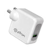 pTron Volta FC16 30W QC3.0 Smart USB Charger Compatible with OnePlus Nord CE/10Pro/N100/N10/9/9 Pro/8Pro/8/7T/7T, Made in India Fast Charging Adapter for All iOs/Type-C Devices (Adapter Only) White