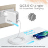 pTron Volta FC16 30W QC3.0 Smart USB Charger Compatible with OnePlus Nord CE/10Pro/N100/N10/9/9 Pro/8Pro/8/7T/7T, Made in India Fast Charging Adapter for All iOs/Type-C Devices (Adapter Only) White