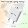 pTron Volta Dual Port 12W Smart USB Charger Adapter with 2.4A 1M Micro USB Cable, Multi-Layer Protection, Made in India, BIS Certified, Fast Charging Adaptor for All iOS & Android Devices (White)