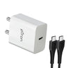 pTron Volta FC14 20W Fast PD/Type-C Charger Adapter with Type-C 1m Cable, Fast Charging for iPhone 12/12 Pro/12 Mini/12 Pro Max/11/XS/XR/X/8/Plus, iPad Pro/Air/Mini, Galaxy 10/9/8 (Charger Only, White)