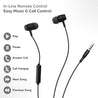 pTron Pride Indie in-Ear Wired Earphones with Mic, Stereo Sound, 10mm Drivers, Snug-fit Design, Passive Noise Cancellation, in-line Controls, Universal 3.5mm Aux & 1.2m Tange-Free Cable (Black)