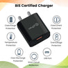 pTron Volta 12W Single Port USB Fast Charger, BIS Certified, Made in India Wall Charger Adapter, Universal Compatibility (Cable Not Included, Black)