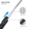 pTron Glam Extendable Selfie Stick with Bluetooth Remote & Tripod Stand, 75cm Extended Length, for 6.5 to 9.5cm Width Phones, Lightweight & Potable, Rotatable & Adjustable Bracket (Black)