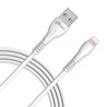 pTron Solero i241 1meter 2.4A Lighting to USB Fast Charging Data & Sync USB Cable Compatible for iPhone/iPad, Made in India Durable & Tangle-Free Charging Cable (White)