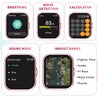 pTron Force X12N Bluetooth Calling Smartwatch, 1.85" Full Touch Display, Heart Rate Check, SpO2, Watch Faces, Voice Assistance, Inbuilt Games, 5 Days Battery & IP68 Waterproof (Pink)
