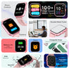 pTron Force X12N Bluetooth Calling Smartwatch, 1.85" Full Touch Display, Heart Rate Check, SpO2, Watch Faces, Voice Assistance, Inbuilt Games, 5 Days Battery & IP68 Waterproof (Pink)