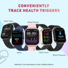 pTron Force X12N Bluetooth Calling Smartwatch, 1.85" Full Touch Display, Heart Rate Check, SpO2, Watch Faces, Voice Assistance, Inbuilt Games, 5 Days Battery & IP68 Waterproof (Blue)