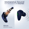 pTron Bassbuds B21 Truly Wireless TWS Earbuds with mic, Immersive Sound, Stereo Calls, 24Hrs Playtime, Lightweight BT5.2 Wireless Headphones, Touch Control, Voice Assist & IPX4 Water Resistant (Blue)