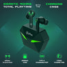 pTron Bassbuds Jade Truly Wireless Earbuds, 40ms Gaming Low Latency TWS, Stereo Calls, 40Hrs Playtime, Punchy Bass, in-Ear Bluetooth Headphones, Fast Type-C Charging & IPX4 Waterproof (Green)