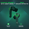 pTron Bassbuds Jade Truly Wireless Earbuds, 40ms Gaming Low Latency TWS, Stereo Calls, 40Hrs Playtime, Punchy Bass, in-Ear Bluetooth Headphones, Fast Type-C Charging & IPX4 Waterproof (Green)