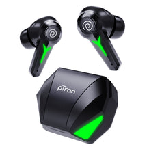 pTron PlayBuds 2 TruTalk AI-ENC HD Calls in-Ear TWS Earbuds, 40ms Game/Music Modes, 45Hrs Playtime, Bluetooth 5.3 Headphones, Type-C Fast Charging & IPX5 Water-Resistant (Black)