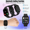 pTron Force X10S Smartwatch with Bluetooth Calling, 1.85" Full Touch Display, 600 NITS Brightness, HR, SpO2, Watch Faces, Voice Assistant, 5days Battery Life & IP68 Waterproof (Black)