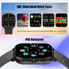 pTron Force X10S Smartwatch with Bluetooth Calling, 1.85" Full Touch Display, 600 NITS Brightness, HR, SpO2, Watch Faces, Voice Assistant, 5days Battery Life & IP68 Waterproof (Black)