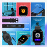 pTron Force X10S Smartwatch with Bluetooth Calling, 1.85" Full Touch Display, 600 NITS Brightness, HR, SpO2, Watch Faces, Voice Assistant, 5days Battery Life & IP68 Waterproof (Black)