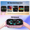pTron Force X10S Smartwatch with Bluetooth Calling, 1.85" Full Touch Display, 600 NITS Brightness, HR, SpO2, Watch Faces, Voice Assistant, 5 days Battery Life & IP68 Waterproof (Pink)