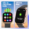 pTron Force X10S Smartwatch with Bluetooth Calling, 1.85" Full Touch Display, 600 NITS Brightness, HR, SpO2, Watch Faces, Voice Assistant, 5 days Battery Life & IP68 Waterproof (Gold)