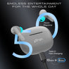 pTron Bassbuds Zen In-Ear TWS Earbuds with Quad ENC Mic, 50Hrs Playtime, Low Latency, Bluetooth 5.3 Wireless Headphones, Deep Bass, Touch Control, Type-C Fast Charging & IPX4 Water Resistant (Grey)