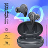 pTron Bassbuds Wave with TruTalk AI-ENC Calls, Movie/Music Modes, Deep Bass, BT5.3 Wireless Headphones, 40Hrs Combined Playtime, in-Ear TWS Earbuds, Touch Control, Type-C Fast Charging & IPX4 (Grey)