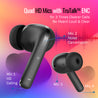 pTron Zenbuds Evo X1 In-Ear TWS Earbuds with Quad Mic (Black)