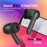 pTron Zenbuds Evo X1 In-Ear TWS Earbuds with Quad Mic (Black)