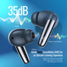 pTron Zenbuds Ultima ANC TWS Earbuds (Blue)